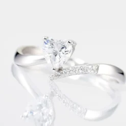 Bague Eva Or Blanc Oxyde De Zirconium