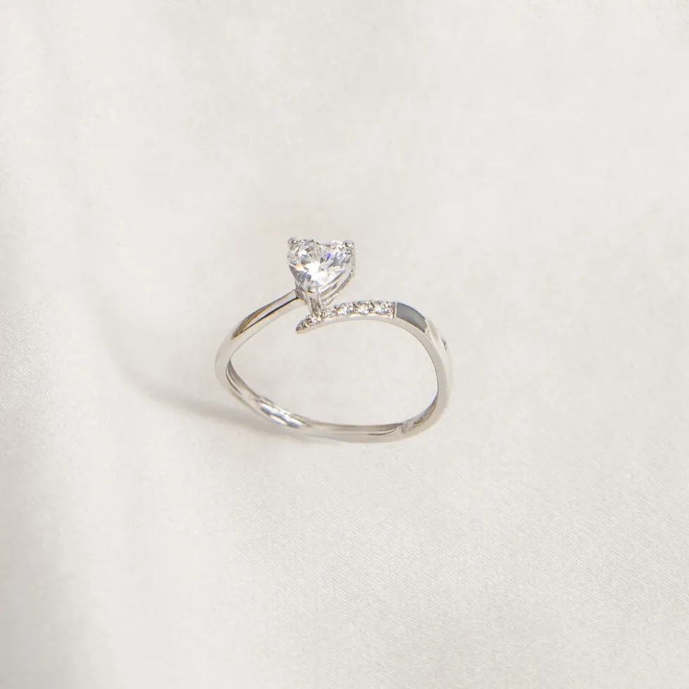Bague Eva Or Blanc Oxyde De Zirconium