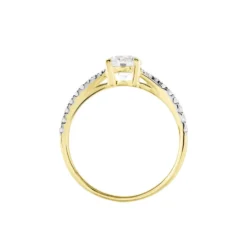 Bague Evita Or Jaune Oxyde De Zirconium