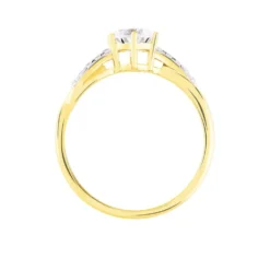 Bague Filipa Or Bicolore Oxyde De Zirconium