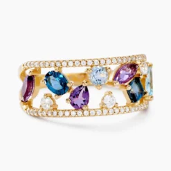 Bague Garden Or Jaune Topaze