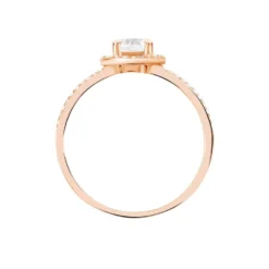 Bague Garine Or Rose Oxyde De Zirconium