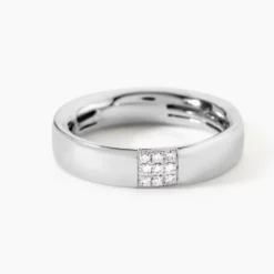 Bague Hajila Or Blanc Diamant