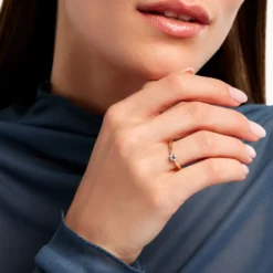 Bague Hanna Plaqué Or Jaune Oxyde De Zirconium