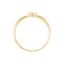 Bague Harmonia Or Jaune Oxyde De Zirconium
