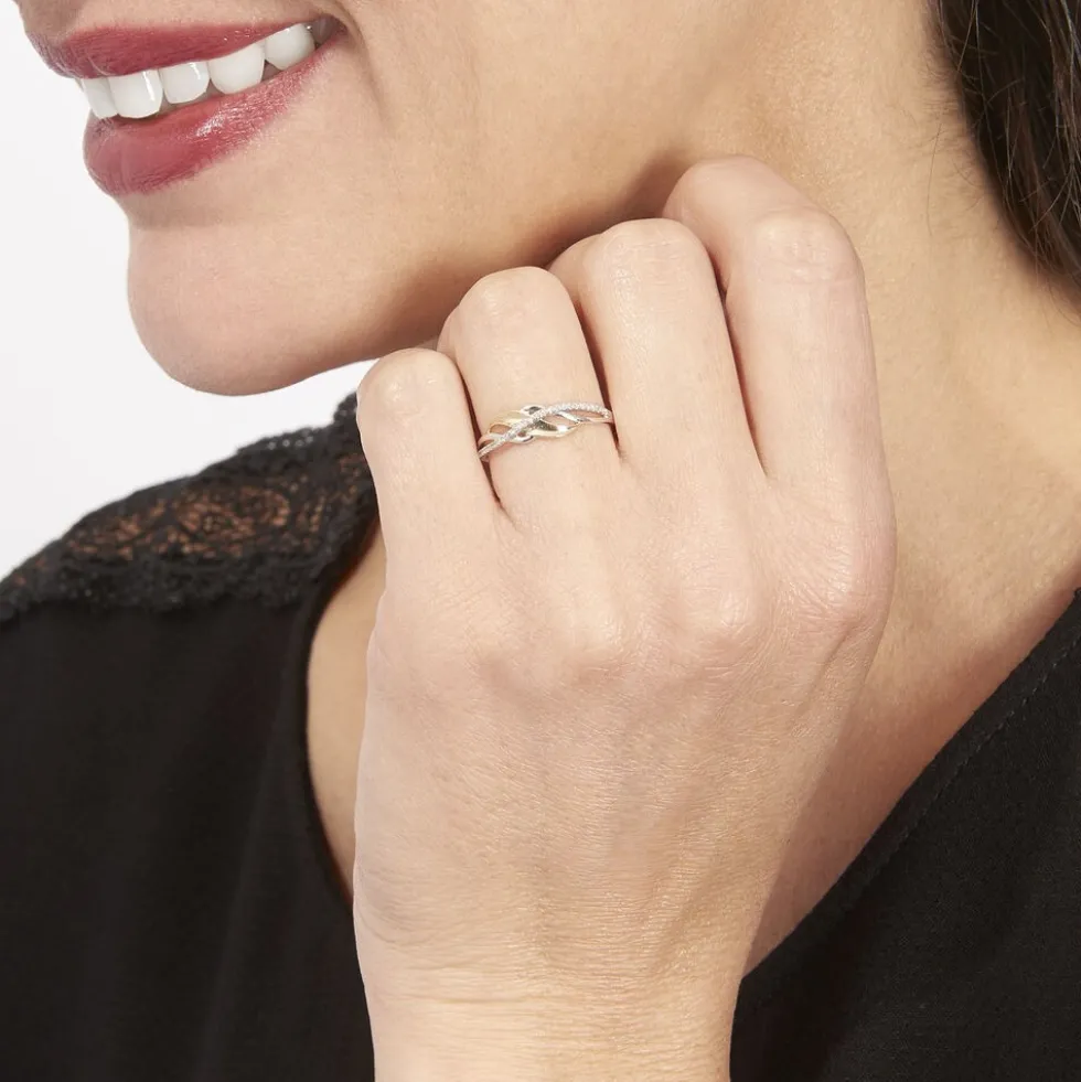 Bague Helene Or Bicolore Diamant