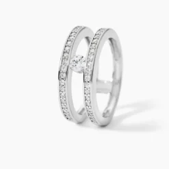 Bague Hermione Argent Blanc Oxyde De Zirconium