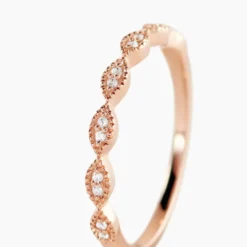 Bague Hestia Or Rose Oxyde De Zirconium