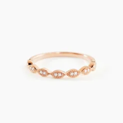 Bague Hestia Or Rose Oxyde De Zirconium