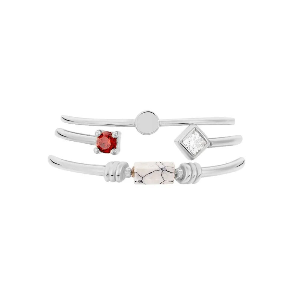 Bague Ibtihel Argent Blanc Oxyde De Zirconium
