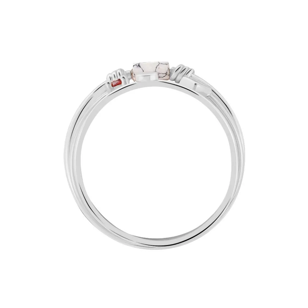 Bague Ibtihel Argent Blanc Oxyde De Zirconium