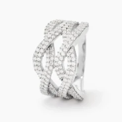 Bague Ireneo Argent Blanc Oxyde De Zirconium