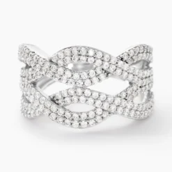 Bague Ireneo Argent Blanc Oxyde De Zirconium
