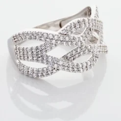 Bague Ireneo Argent Blanc Oxyde De Zirconium