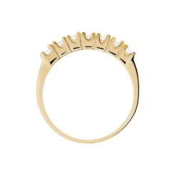 Bague Isee Plaqué Or Jaune Oxyde De Zirconium