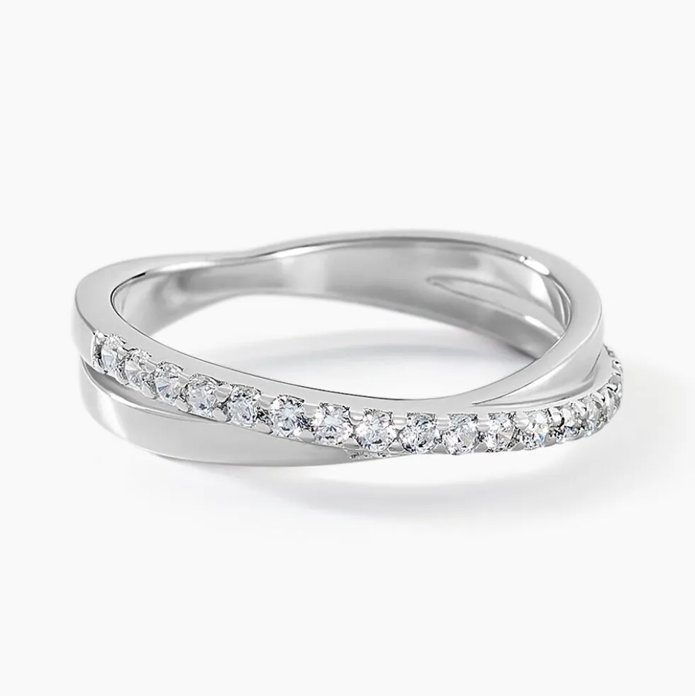 Bague Isolde Argent Blanc Oxyde De Zirconium