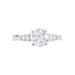Bague Ivonne Or Blanc Oxyde De Zirconium