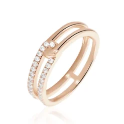 Bague Jessie Argent Rose Oxyde De Zirconium