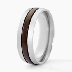 Bague John Acier Bicolore