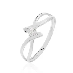 Bague Jone Or Blanc Diamant