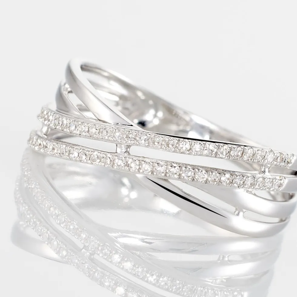 Bague Julianne Or Blanc Diamant Divers