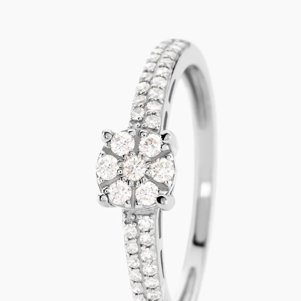 Bague Julia Or Blanc Diamant