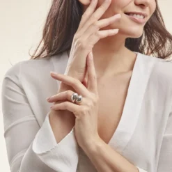 Bague Juste Argent Blanc