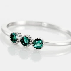 Bague Kasey Argent Blanc Oxyde De Zirconium
