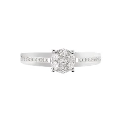 Bague Kate Or Blanc Diamant