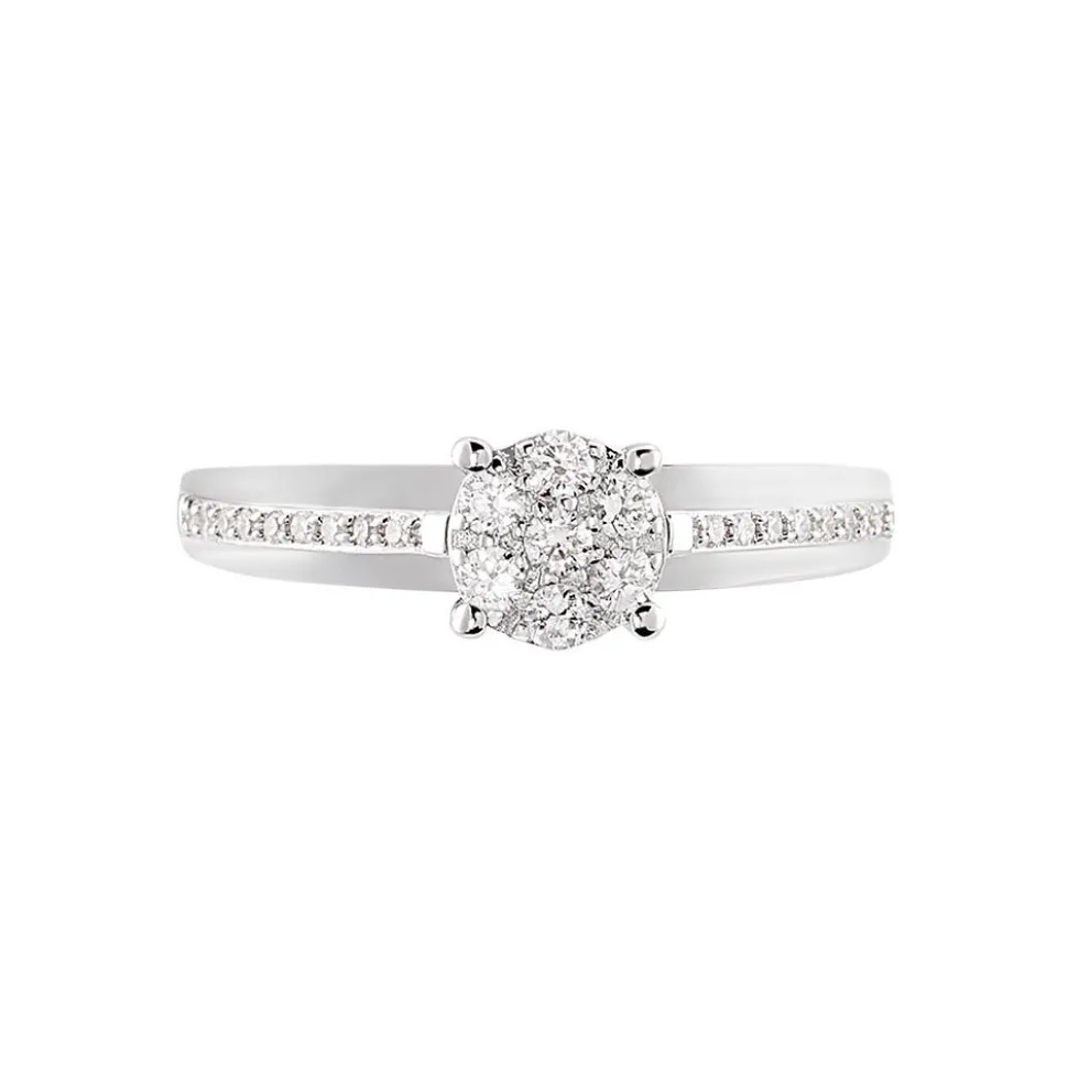 Bague Kate Or Blanc Diamant