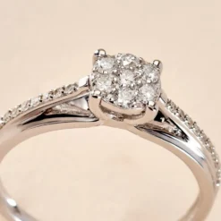 Bague Kate Or Blanc Diamant