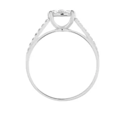 Bague Kate Or Blanc Diamant Synthétique
