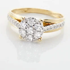 Bague Kate Or Jaune Diamant Synthétique