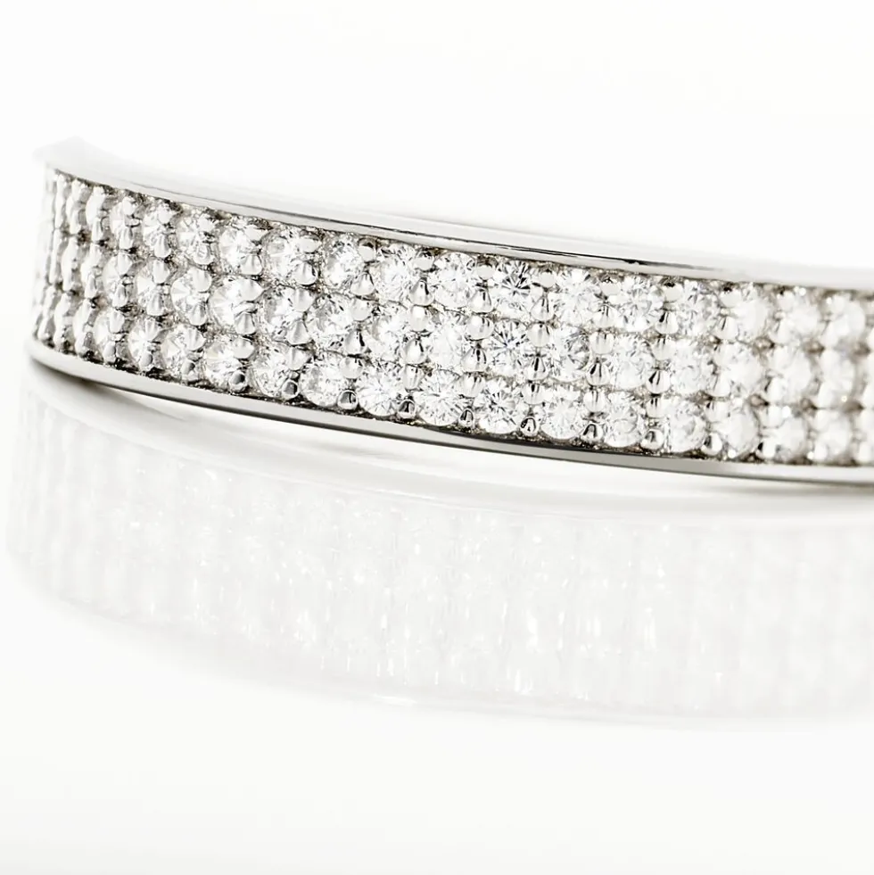 Bague Kaycee Argent Blanc Oxyde De Zirconium