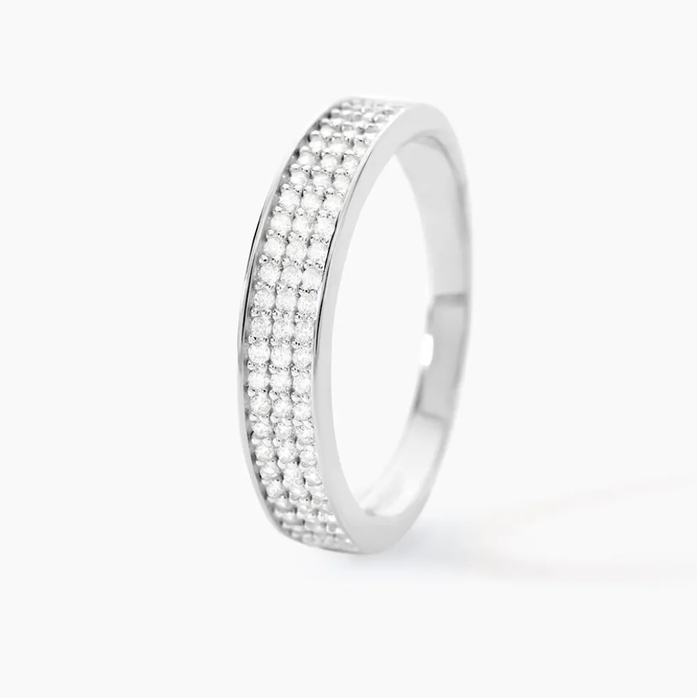 Bague Kaycee Argent Blanc Oxyde De Zirconium