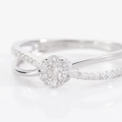 Bague Kuta Or Blanc Diamant