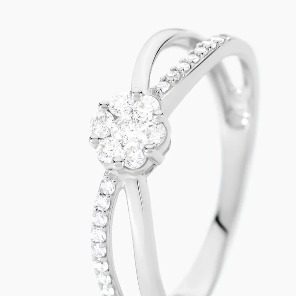 Bague Kuta Or Blanc Diamant