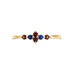 Bague Laeticia Plaqué Or Doré Pierres De Synthèses