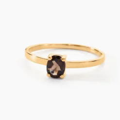 Bague Lily Or Jaune Quartz