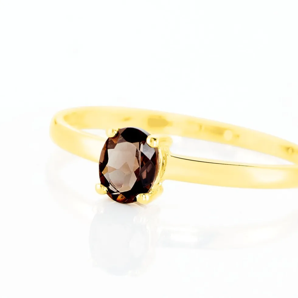 Bague Lily Or Jaune Quartz