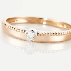 Bague Lou Or Rose Diamant