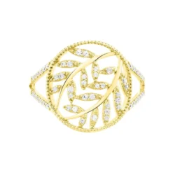 Bague Lucianise Or Jaune Oxyde De Zirconium
