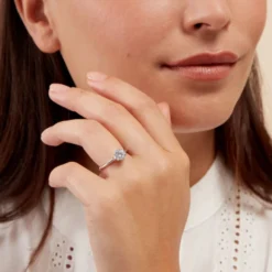 Bague Lydia Argent Blanc Oxyde De Zirconium