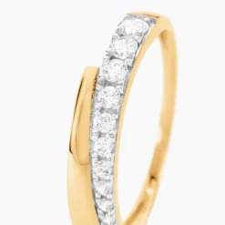 Bague Mahalah Or Jaune Oxyde De Zirconium
