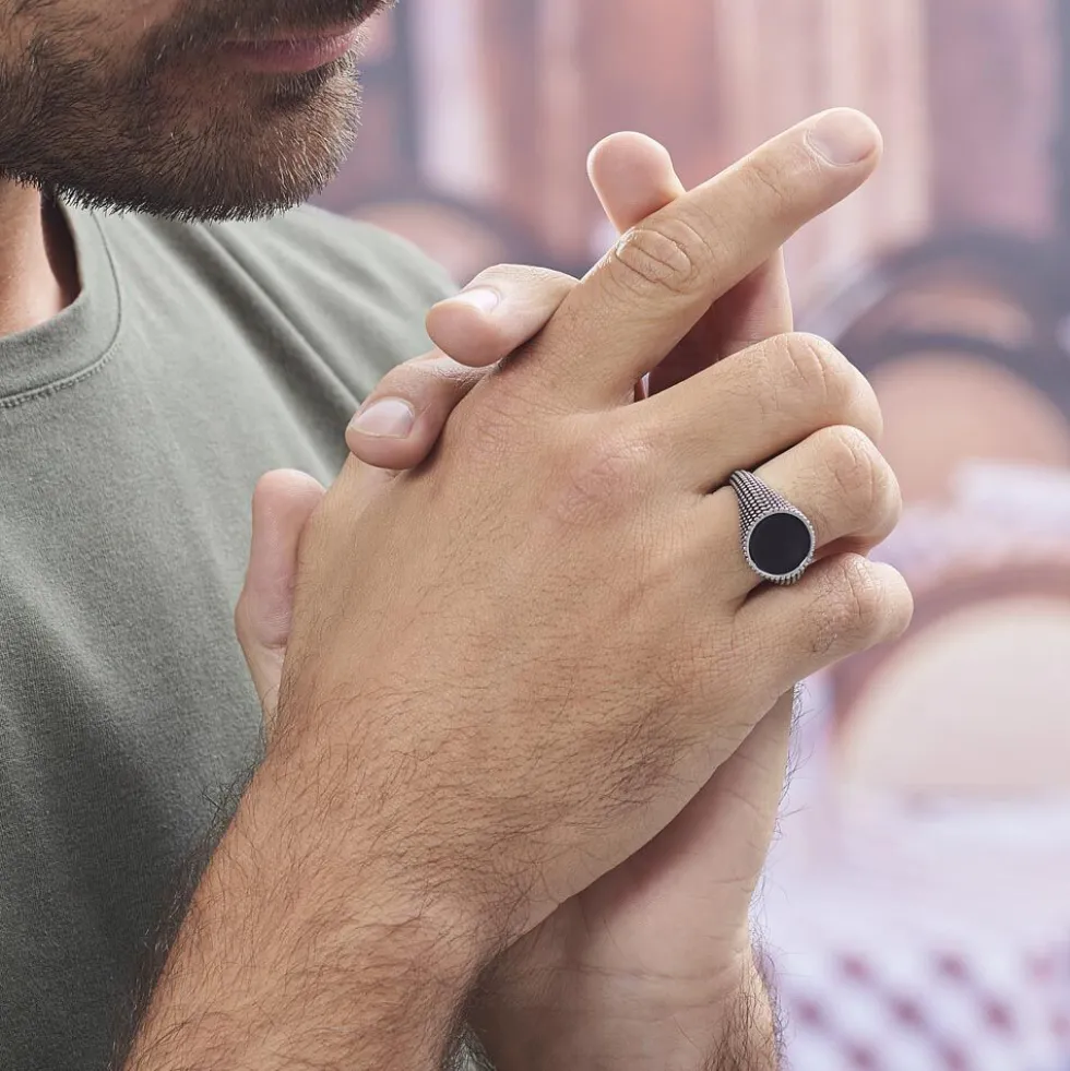 Bague Malek Argent Blanc