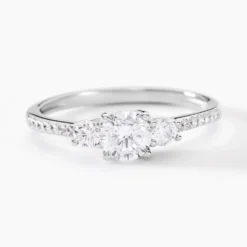 Bague Mallory Argent Blanc Oxyde De Zirconium
