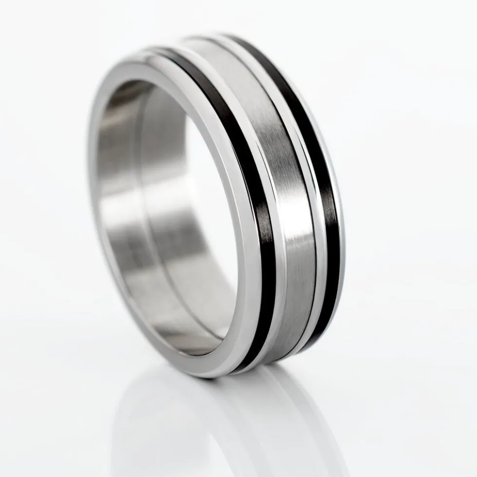 Bague Margalith Acier Blanc