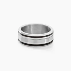 Bague Margalith Acier Blanc