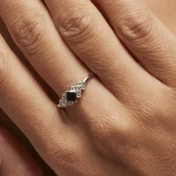 Bague Maymana Argent Blanc Oxyde De Zirconium