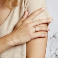 Bague Melanie Argent Blanc Oxyde De Zirconium